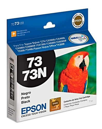 Cartuchos Epson To73120 Negro Original Con Fecha  Vencida