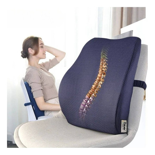 Cojín Respaldar Lumbar Ergonómico En Viscoelástico Y Gel