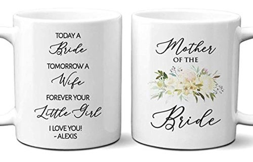 Taza De La Madre De La Novia Regalo Personalizado