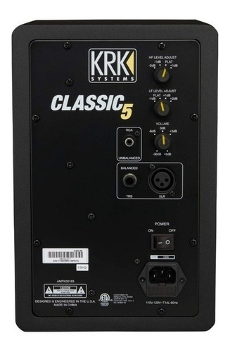 Imagen 3 de 6 de Monitor De Estudio Krk Classic 5 3ra Gen Activo Cl5g3