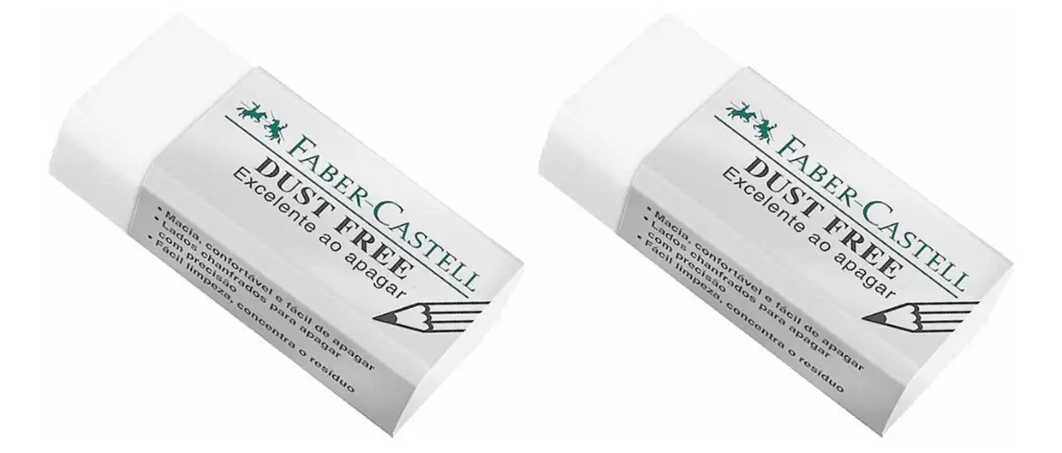 Borracha Faber Castell Dust Free Kit Com 2 Unidades