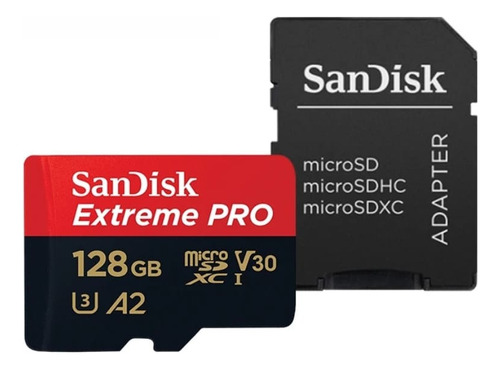 Cartão De Memória Sandisk Sdxc Extreme Pro 128gb 100mb/s