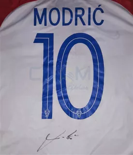 Jersey Autografiado Luka Modric Seleccion Croacia Rusia 2018
