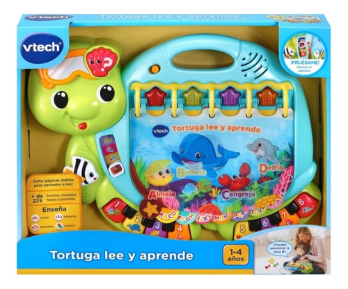 Vtech Tortuga Lee Y Aprende Librito Musical Interactivo Bebé