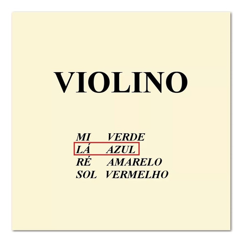 Kit Jogo Corda Avulsa Violino Mauro Calixto 3 Mi + 3 Lá