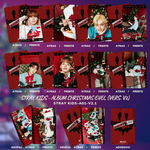 Photocards Stray Kids -  Christmas Evel - V2