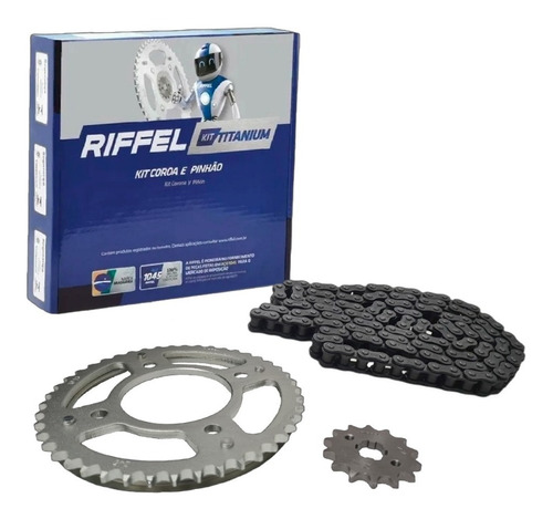 Kit De Transmisión / Arrastre Marca Riffel Para Honda Cb 190