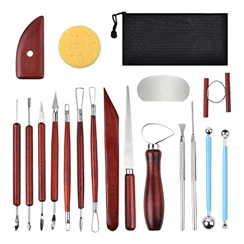 18pcs Clay Sculpting Tools, Basic Clay Pottery Carving ...