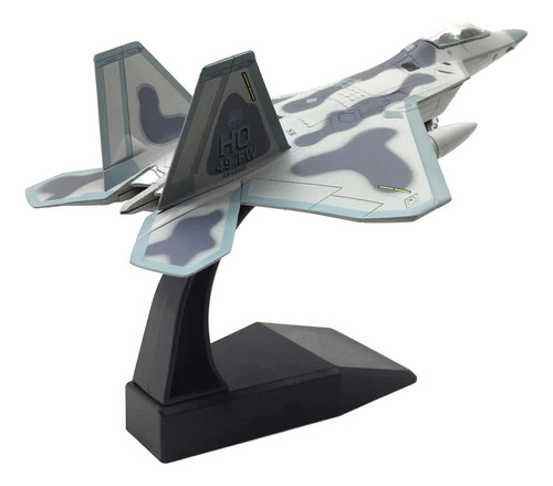 Avión F22 De Aleación Fundido A Presión 1/100 Usa Para Estan