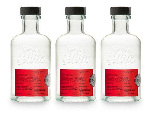 Imagen 1 de 8 de Gin Piel Premium Original Pack X 3 Botellas 500ml 