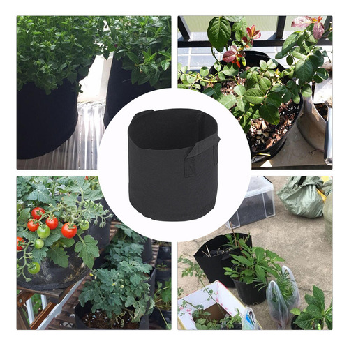 Generic 5 Sacos De Cultivo Não Tecidos Com Alças -