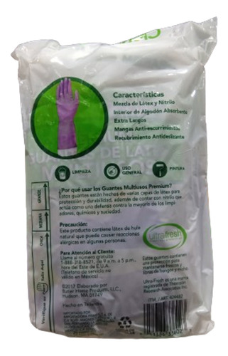 Guantes Multiusos Para Limpieza (6 Pares Mediano) Clean Ones