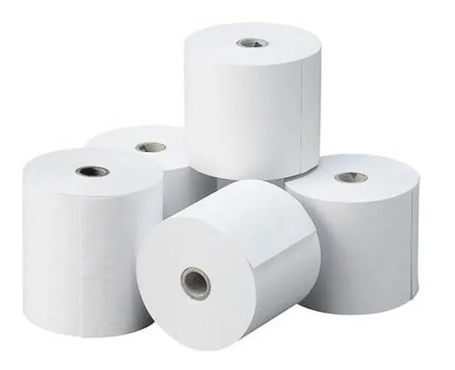 Rollos Papel Térmico 57 Mm X 20 Metros X 10 Rollos Color Blanco