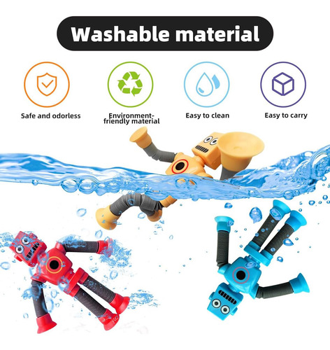 Figuras De Robot Flexibles Marca Juguete 4 Unidades Sistema Personaje Color