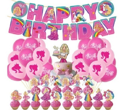 Pack Globos Barbie (38pcs)