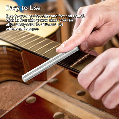 Herramientas De Reparación De Guitarras Fret Crowning File,