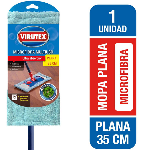 Set Mopa Plana Microfibra 35cm Virutex