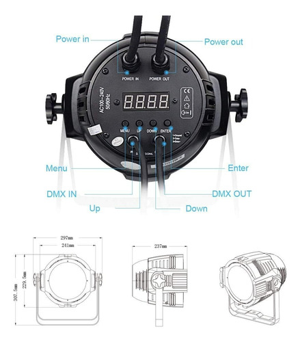 Foco Led Par 54x3w Led Rgbw Fiesta Disco Dj Dmx