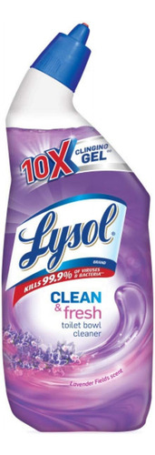 Limpiador Baños, Aroma Lavender Fields Scent Lysol Gel 236ml