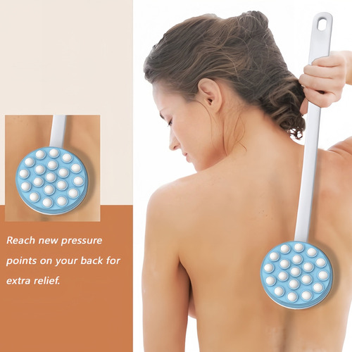 Cepillo De Masaje Para Baño De Espalda De Mango Largo