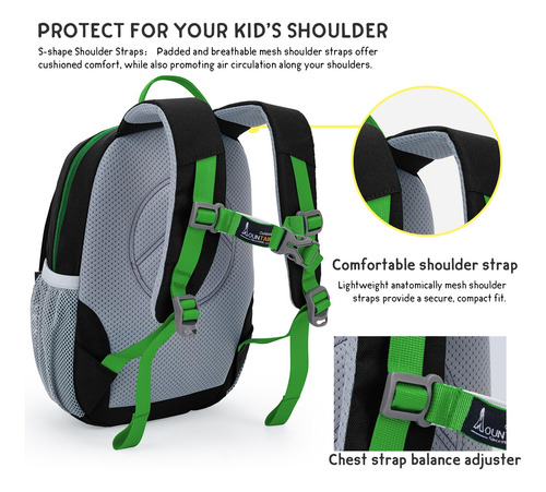 Mochila Mountaintop Kids Para Niños De 3 A 5 Años