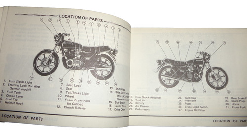 Kawasaki Z 650 1980 Libro Manual Original (Usado)