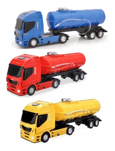 Miniatura Caminhão Brinquedo Infantil Iveco Tanque Gasolina