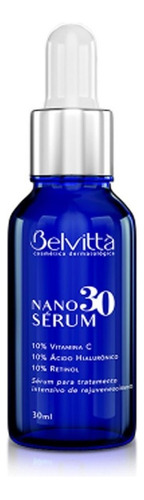 Nano Sérum 30 Belvittà Vitamina C Ácido Hialurônico, Retinol
