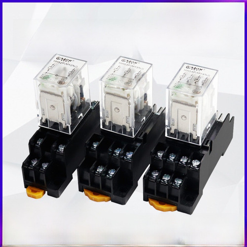 Relé Pequeño Hh53p Silver Point-dc 12 V (con Base) - Ac220v