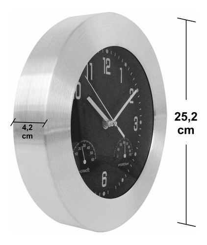 Reloj Pared Moderno Grande Metálico Aluminio R89