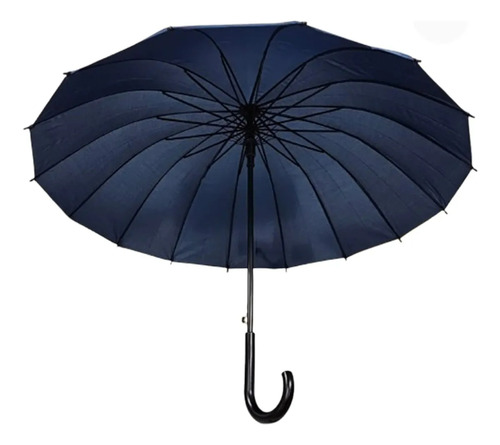 Paraguas Largo Funda Telescopica Pierre Cardin Pcpa08 Azul Oscuro Liso