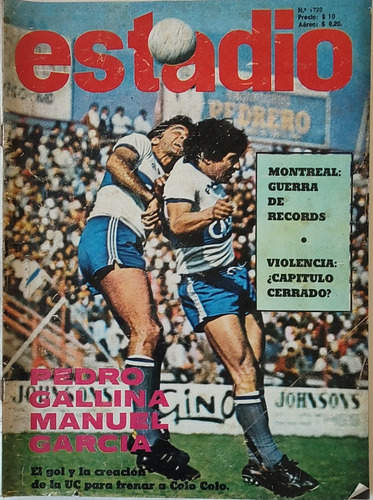 Revista Estadio N°1720 Póster Deportes La Serena 1976(ee73