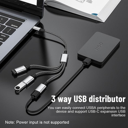 Divisor De Carga, Expansor Usb, Adaptador Otg, Hub Tipo C, 4