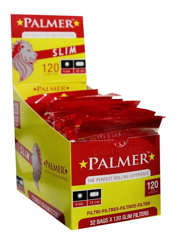 Caixa De Filtro Palmer Slim  - Tabacaria Atacado