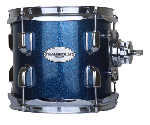 Batería Svenz Dragonfly Dgx-5 Metal Platillos, Banco. Color Indigo Space Sparkle Iss