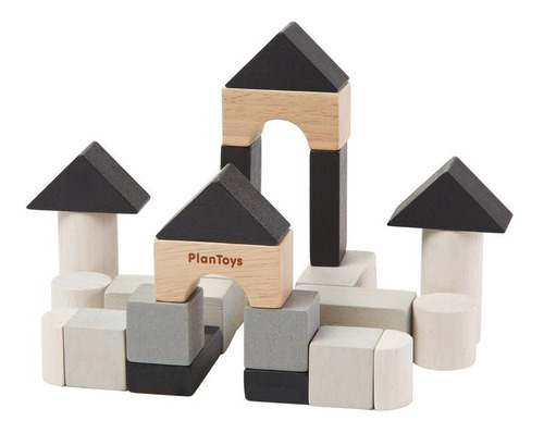 Juguete Mini Set De Bloques 24 Piezas Plan Toys