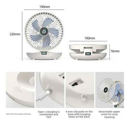 Ventilador C/fuselaje De 8 Pulgadas, Inserto Recto, Abanico