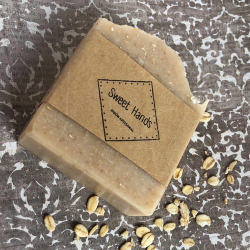Jabón Artesanal De Avena Y Miel 4 Pz