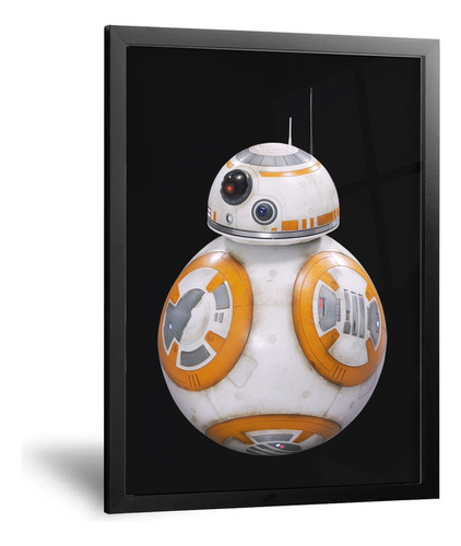 Cuadro Minimalista -star Wars Droide Bb-8 - 30x42 Cm