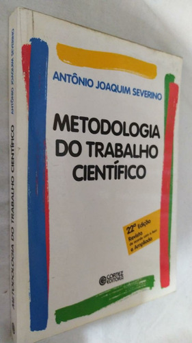 Livro Metodologia Do Trabalho Cientifico Antonio J. Severino