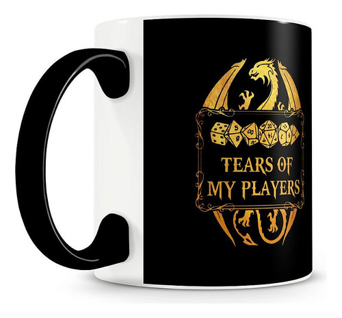 Caneca Dungeons And Dragons Tears Of My Players Black