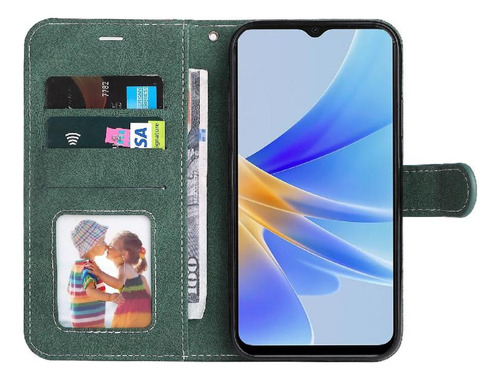 Funda Abatible For Oppo A17 Color Patchwork Único Con Y