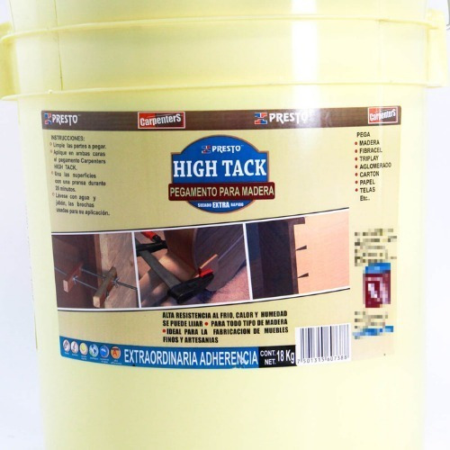 Pegamento Amarillo Madera Presto Carpenters High Tack 18kg