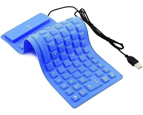 Teclado De Silicona Plegable, Con Cable Usb De 85 Te