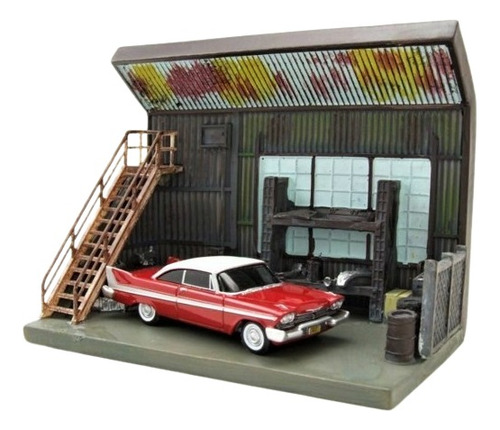 Plymouth Fury 1958 Christine Diorama Film- M Auto World 1/64