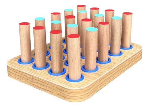 Tablero De Clavijas De Madera De 20 Agujeros Para Ejercicios