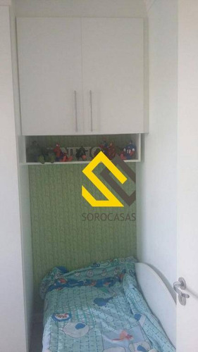 Imagem 16 de 20 de Apartamento Com 2 Dormitórios À Venda, 49 M² Por R$ 190.000,00 - Condomínio Parque Sicília - Votorantim/sp - Ap0449