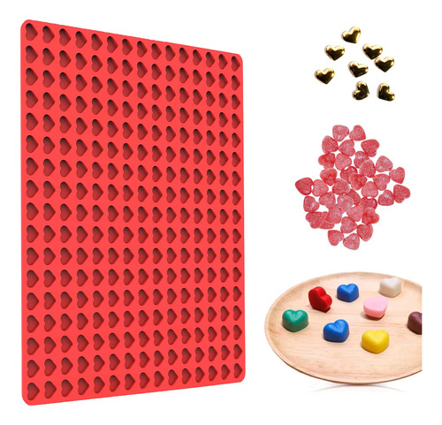 Mini Molde De Silicona Corazón Para Gomitas Y Caramelos