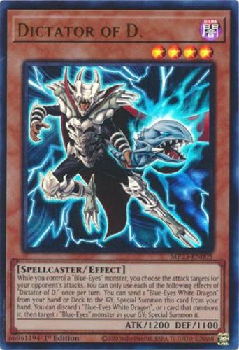 Dictador De D. Ultra Raro Yugioh