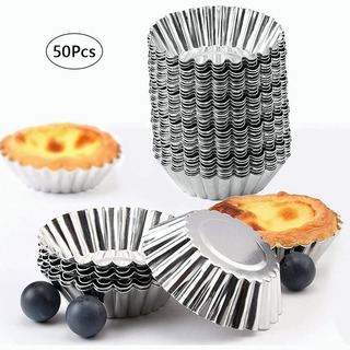 papel de aluminio vasos mini moldes para cupcakes para tartas magdalenas moldes para hornear luz Golden bestomz 200pcs escalonado 
